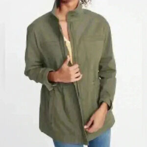 Old Navy Utility Jacket | Color Olive Green | Size XS, Zip Closure, Hip Length
